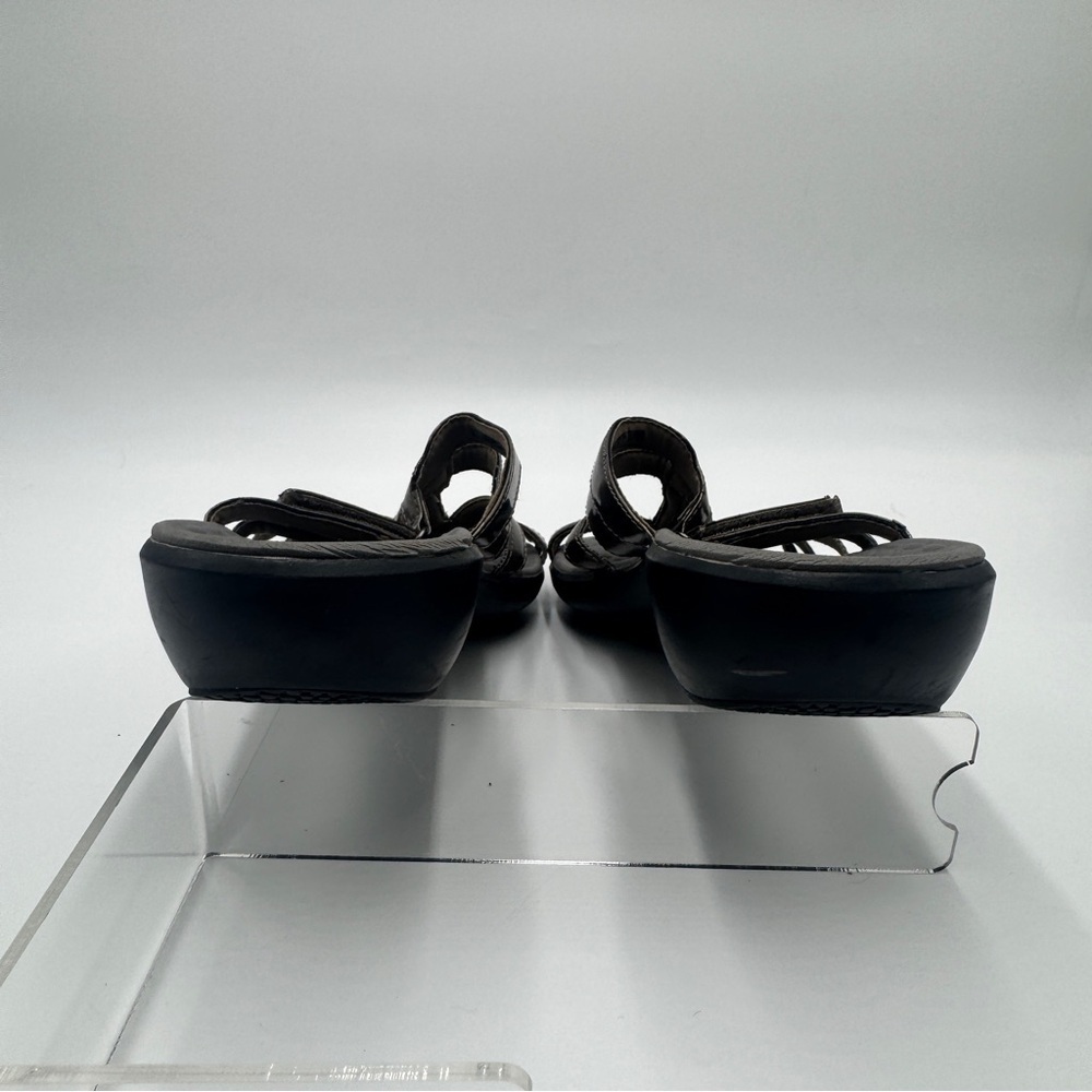 Clarks Bronze Strappy Slide Sandals - Picture 7 of 14